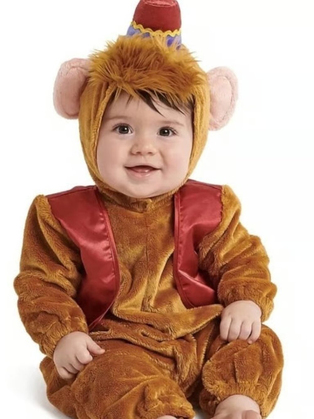 Disney Official Brand Baby Size 6-12 Months Abu The Monkey Costume Outfit Hat